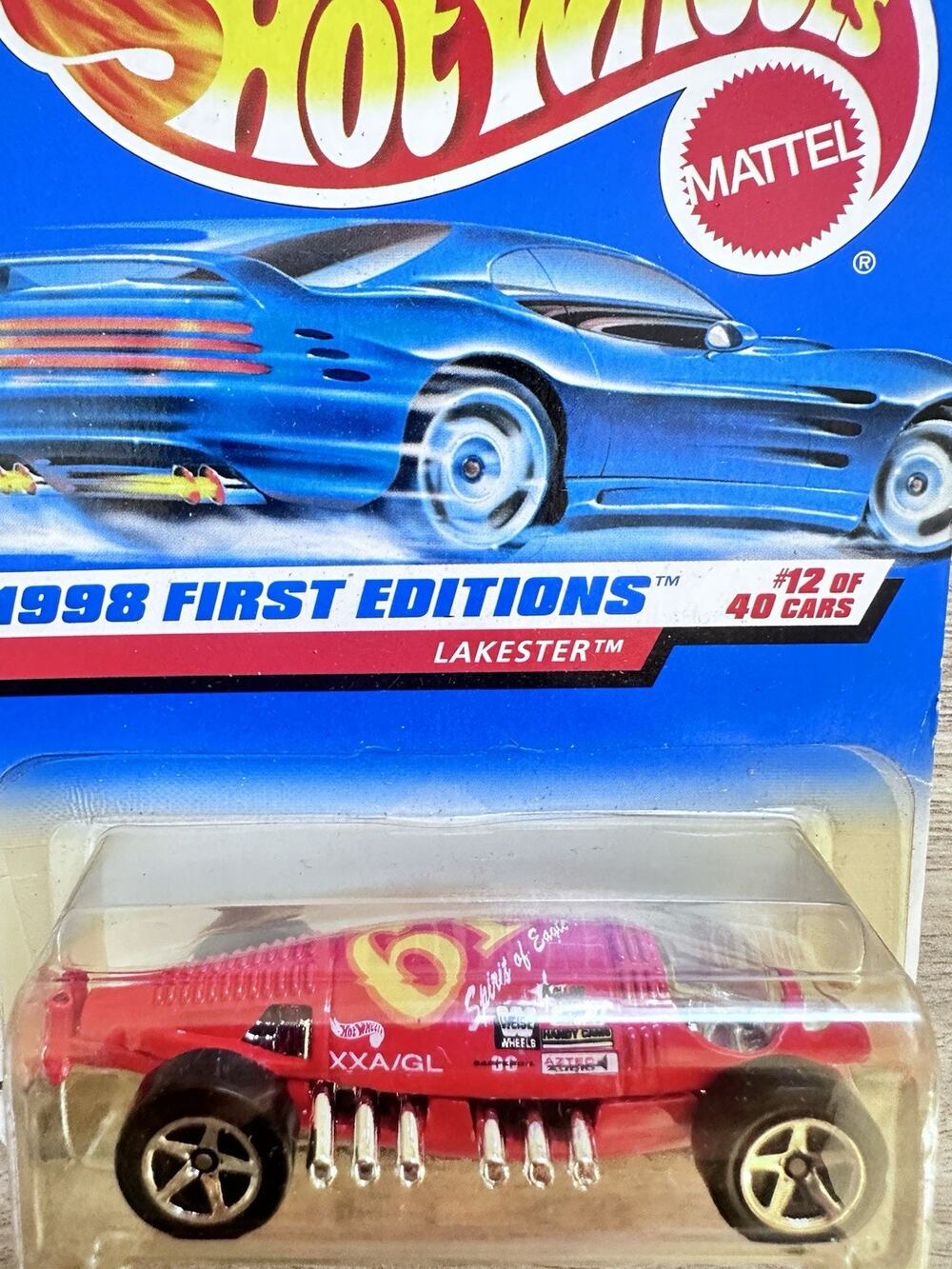 Hot Wheels 1998 First Editions Lakester Red 12 of 40 Series Boat Car CXA/GL H23